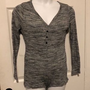 PLUS SIZE Long Sleeve shorts romper/Bodysuit